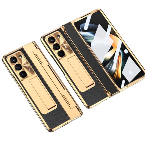 Étui de téléphone anti-chute pour Samsung Galaxy Z Fold 5 évitant les bris de charnière en noir