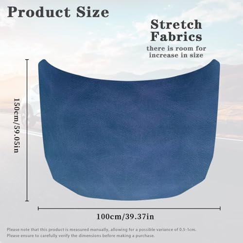 Howilath Blue Hood Covers for Cars Car Hood Cover for Car Vehicles Decorate Accessories Polyester Universal Fit Auto Protector for Most Sedans by Howilath - Used condition - Image 6