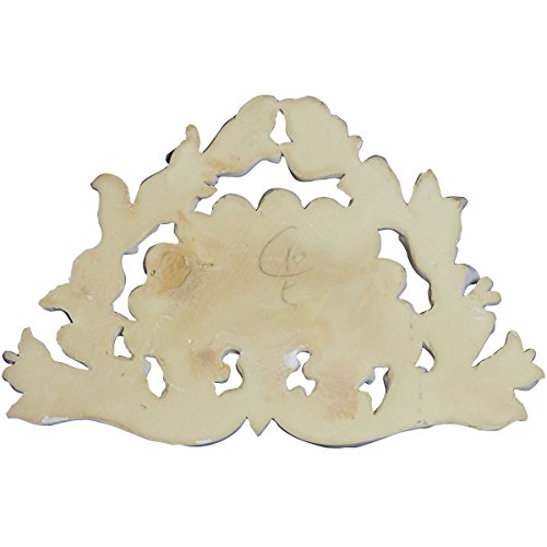 Ekena Millwork Onl08X05X00Sh Shell Center Urethane Onlays, 8 1/4"W X 5 1/4"H X 5/8"P, Primed #TOP3