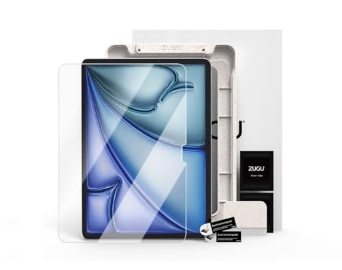 ZUGU CASE Screen Protector for iPad Air 11 (M4/M3/M2) 2026/2025/2024, Tempered Glass Scratch Resistant Film, Fingerprint & Smudge Resistant Protector, Includes Installation Guide