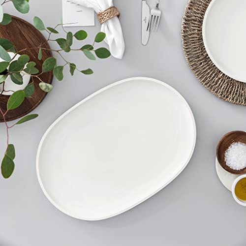 Villeroy & Boch Artesano Original Oval Fish Plate, 17x11.75 in, Premium Porcelain, White by Villeroy & Boch - Image 2