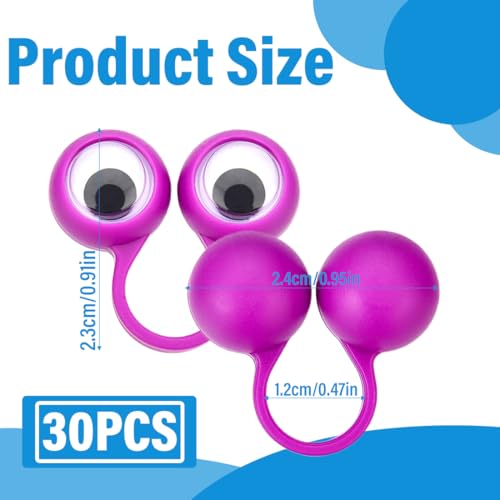 LONZIKP 30 Stück Finger Spielzeug, Augen Fingerpuppen Party Taschen Spielzeug für Kindergeburtstags Halloween Party, mitgebsel kindergeburtstag (colorful)