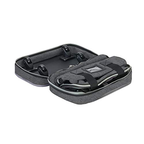 Biaggi Zipsak Boost! Foldable Underseat Carry-On Expands To Full Size Carry-On - Custom Sized Packing Cube Included (Grey) #TOP4