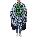 Woshuwo Delantal para corte de pelo, diseño de tréboles del Día de San Patricio, para adultos