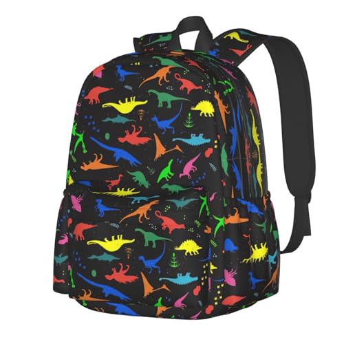Sac à dos dinosaure école élégant et résistant pour voyage et loisirs enfants