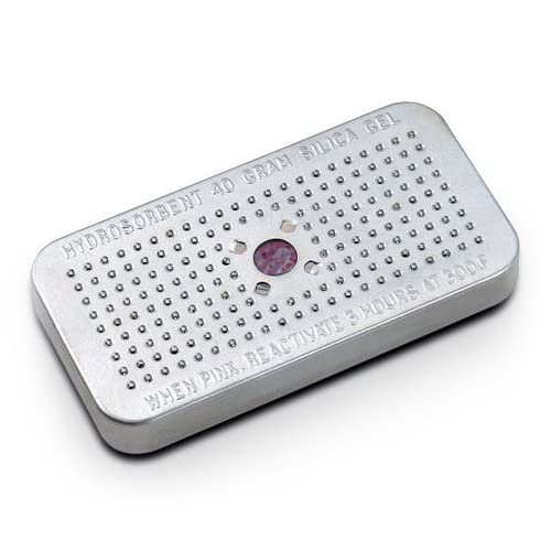 Silica Gel Moisture Absorbers For Camera (40 Grams 2 Pack). Blue To Pink. Telescopes Safe Dehumidifier Rechargeable. Reusable Desiccant Dehumidifier. Made In Usa Silica Gel Desiccant Mini Canisters #TOP4