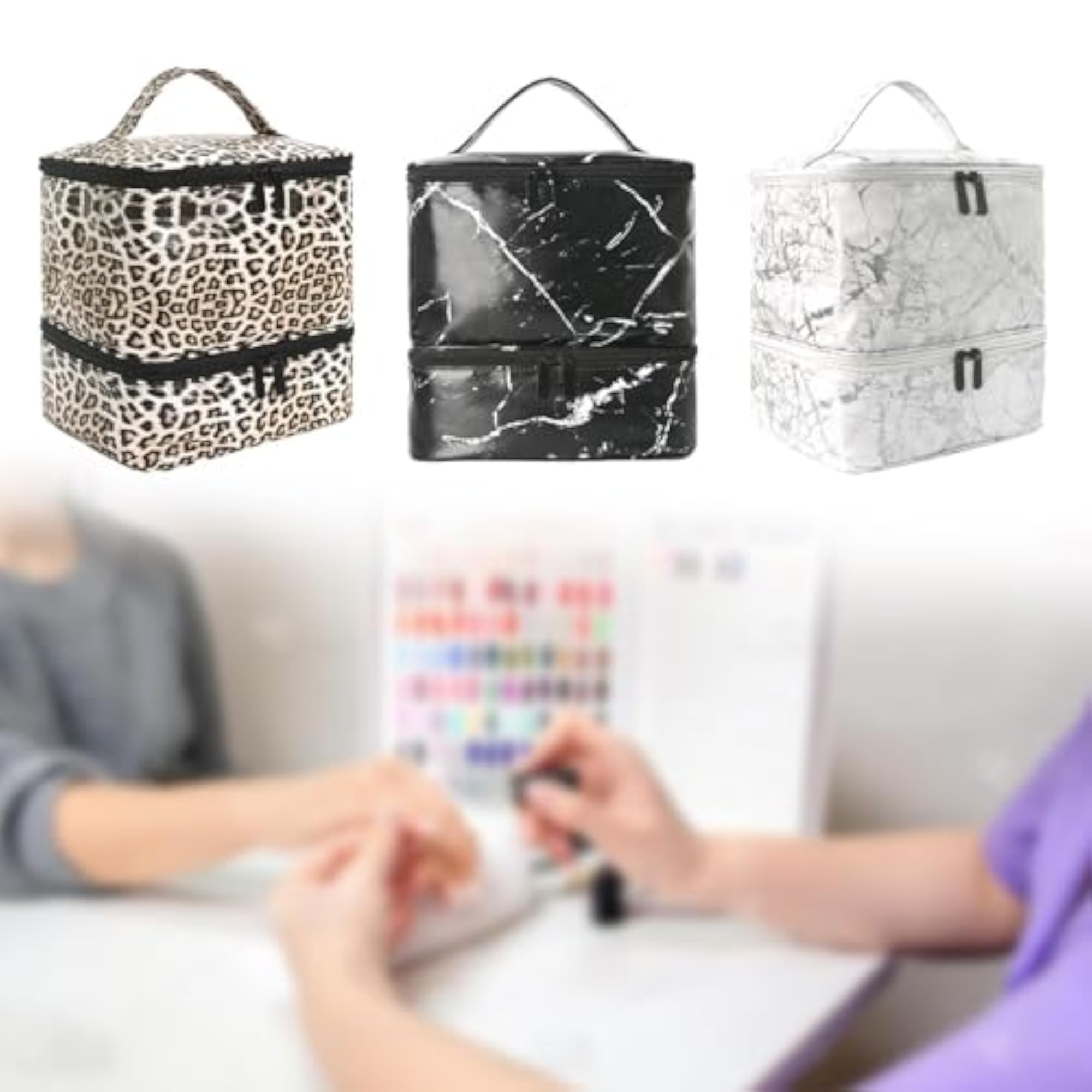 Nail Polish Carrying Case Bag for Cosmetic Manicure Tools
