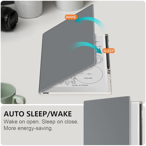 Image of Case Compatible with Remarkable Paper Pro 11.8 Paper Tablet 2024 Released, Folio Protective Case with Pen Holder,Grey