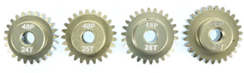 Apex Rc Products 48 Pitch 32T 33T 34T 35T Aluminum Pinion Gear Set #9754 #TOP2