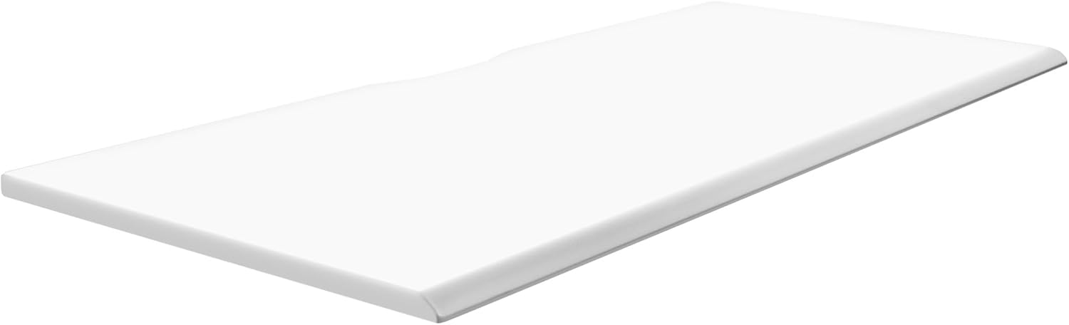 Mount-It! Premium Tabletop for Sit Stand Desktops (72" Wide, 29.5" Deep, 1" Thick), Extra Wide Standing Desk Top with Beveled Front Edge and Cable Management Cut-Out - Wood Table Top Slab in White