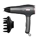 Cecotec Secador de Pelo Iónico Bamba IoniCare 5250 EasyCollect Pro. 2100 W, Función recogecables automático, Plegable, Ion Real, Boquilla concentradora y Difusor, 2 Velocidades, Negro