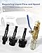 ANODZU Transmission Fluid Oil Filling Filler Adapter Tool Kit, with Valve Fit for VW Audi 09G 01J 722.9 CVT DSG ATF Benz 722.9, Replace VAS6262-2 VAS6262-1 Silver