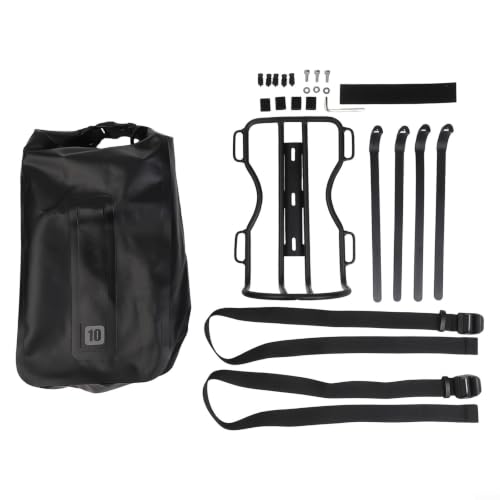 FACULX Bike Front Fork Bag, 10L Waterproof Nylon Pannier, Aluminum