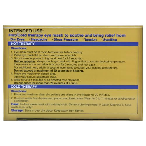 OM8000 - Oasis Rest & Relief® Hot and Cold Therapy Adjustable Eye Mask | Soothing Relief | Compress for Dry Eyes