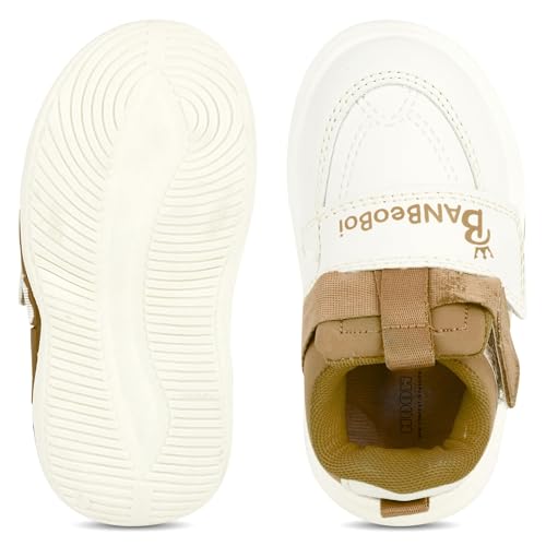 Image of HOOH Kids Fashion Sneakers, Unisex Comfort Shoes with Velcro Strap for Baby Boys and Girls for Age 18 Months to 7 Years