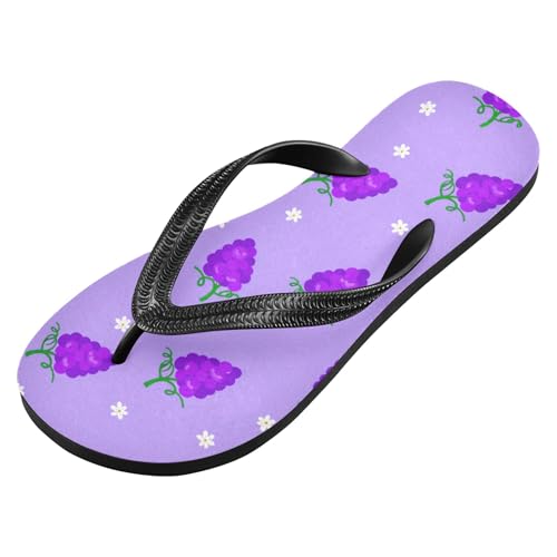 Burbuja Grape Flip Flops for Women Men, Soft Thong Sandals Rubber Slippers for Pool Beach Essentials2