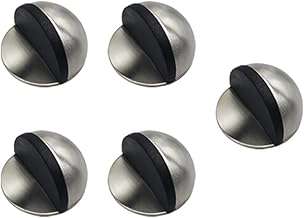 5pcs Door Stoppers, Door Stoppers, Stainless Steel Door Stoppers, Adhesive Bumpers, Self Adhesive for All Types of Hard Floors, Door and Wall Protection