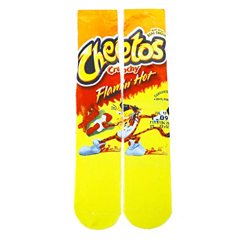 Unisex Crazy Funny Novelty 3D Colorful Athletic Sport Crew Tube Sock,Yellow #TOP1