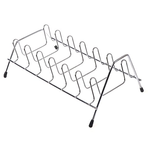Lunji Escurridor de platos de acero inoxidable Organizador de soporte de placa Cover