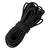 Gummikordel,Gummischnur 4mm x 10m,Gummiband Rund,Gummiseil Expanderseil für Planenseil Spanngummi Spannseil Wetterfest für Plane, Anhängerplane, Zelte,Camping,Netz