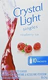 Crystal Light Raspberry Ice Drink Mix, 2.4 g, 12 Boxes of 10 Packets