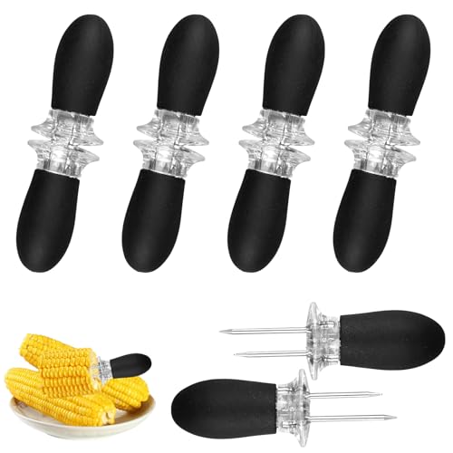 10 Pièces Brochettes de Maïs, Support d'Épis de Maïs Multifonction - Fourchettes à Maïs Réutilisables, Acier Inoxydable Porte-Maïs pour Fêtes, Pique-Niques, Camping et Festivals Gastronomiques