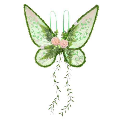 Lomantank Fairy Wings Costume Accessory Small Lightweight Butterfly Wings for Halloween Cosplay Festival Outfit Renaissance Photo Props Green