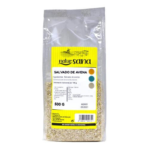 DRASANVI NATURSANA SALVADO DE AVENA by DRASANVI - Gran aporte de fibra - Ayuda a mejorar el tránsito intestinal - VEGANO - 500g