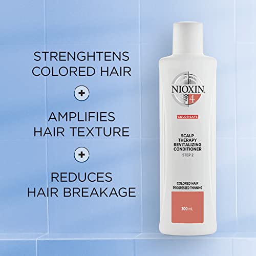 Nioxin System 4 Scalp Therapy Conditioner, Color Treated Hair With Progressed Thinning, 33.8 Oz #TOP2
