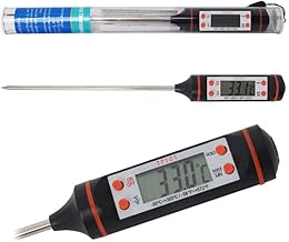 ROBEVE Kitchen Thermometer Digital Kitchen Thermometer Meat - Food - Milk - Food Temperature Meter Food Thermometer (Black)