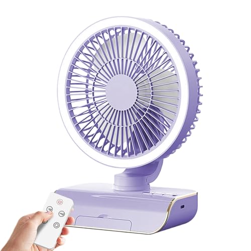 Ventilateur portable petit ventilateur de refroidissement rechargeable 5 vitesses - 8