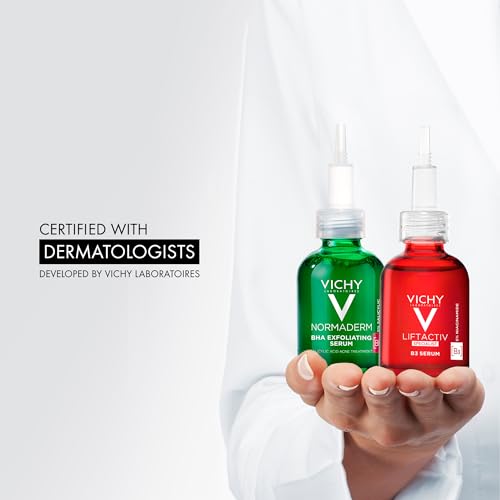 Image of Vichy LiftActiv B3 Dark Spot Face Serum with 8% Niacinamide & Melasyl | Glycolic acid anti-aging serum for uneven skin tone and dark spot correcting. Lightweight, non-sticky face serum.