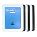 TOPINSTOCK 6-pack Magnetic Picture Frames for Refrigerator 5 x 7 Inches 3 Black and 3 White Colors