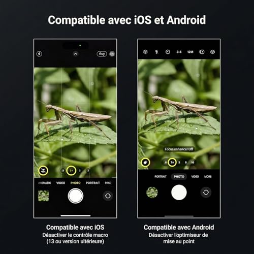 Kit d'objectifs Macro pour téléphone portable Android et iPhone accessoires photo - 4