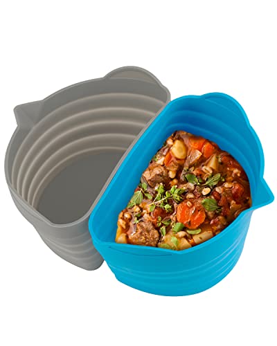 Upgrade Slow Cooker Liners Fit For Crockpot & Hamilton Beach, Reusable Silicone Crock Pot Liner Insert Fits 6-8 Quart Oval Slow Cooker, Leakproof, Bpa Free, Handwash, Dishwasher Safe, 2Pcs #TOP6