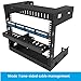 Jingchengmei 2 Pack of All Metal 1U Cable Management Horizontal Rack Mount Cable Manager with 12 Big Finger Slots for 19-inch Server Rack or Cabinet