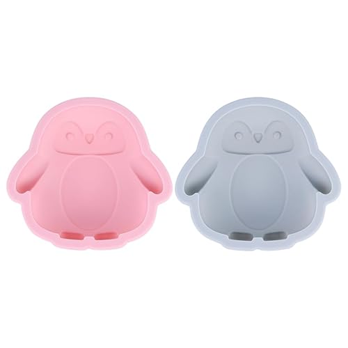 2 Moules À Gâteau En Silicone En Forme De Pingouin - Idéal Pour Anniversaires Et Fêtes - Facile À Démouler Et Polyvalent Pour Gâteaux, Muffins Et Desserts