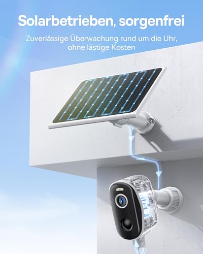 Baseus Security X1 Pro Überwachungskamera Aussen - ERSTE KI-Dual-Tracking Kamera & N1 2-Cam Solar Kit