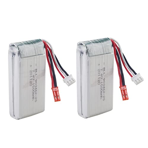 Batería Lipo 7.4V 1500mAh con doble autonomía para coche alta velocidad L959