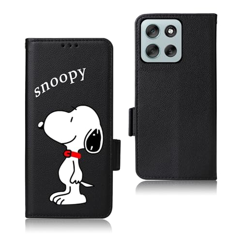 Ailiber Moto G66j 5G/moto G66y 5G �p�̃P�[�X �蒠�^ ����PU���U�[ �X�k�[�s�[ �J�o�[ �ϏՌ� �}�O�l�b�g�� �P�[�X �l�C ������� ���킢�� �L�����N�^�[ ���� ���g���[�� g66j/���g���[�� g66y 5G �p�� 