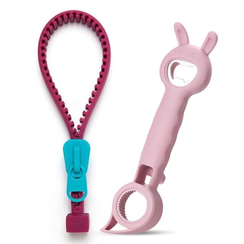 Flaschenöffner Für Senioren,Bootoow 2 Stück Deckelöffner,Deckelöffner Für Schraubgläser,Dosenöffner Senioren,Öffner Für Schraubgläser,Multifunktions Flaschenöffner,Schraubdeckelöffner