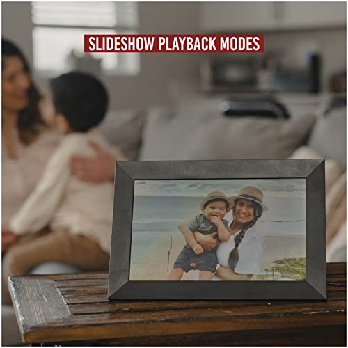 VIVITAR 10 Inch WiFi Digital Picture Frame - Slim Design with LCD Touch Screen - Easy Setup for Photos or Video Sharing with The New Photo Alert - Memory Card Slot and 16GB Internal Memory by Vivitar - Image 6