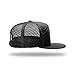 The Hat Pros Richardson 168 Hi-Pro 7 Panel Flat Bill Adjustable Snapback Trucker Mesh Back Cap - One Size - Black