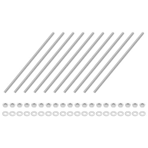 uxcell 10 S˂bh M3 x 190mm XeXX`[ Ep˂bh ibgƃtbgbV[t NvAnK[AU{gp̊SX^bhbho[