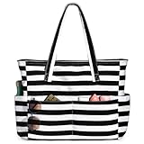 oscaurt Beach Bags for Women Large Waterproof Sandproof Beach Tote Swim Pool Bag with Zipper for Travel Vacation Essentials