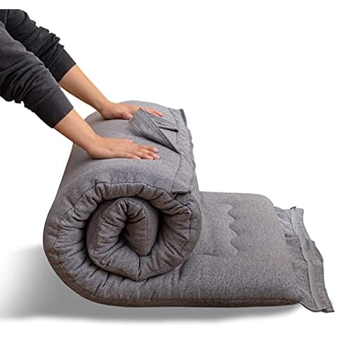 MAXYOYO Portable Foldable Futon Mattress with Handle Cover