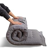 MAXYOYO draagbare opvouwbare futon matras, hypoallergene stof en geheugenschuimpad ...