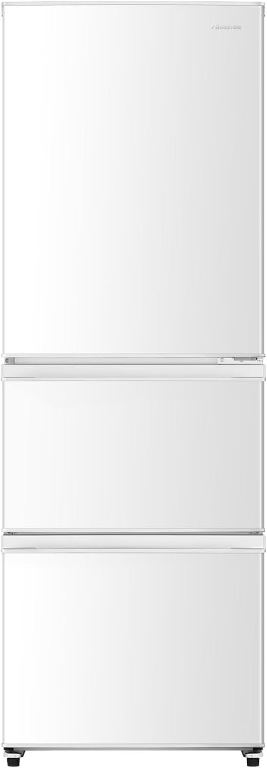 ハイセンス 冷蔵庫 幅59.9cm 358L 自動霜取り セレクトチルド室 脱臭機能付き 静音20dB 右開き 3ドア 大容量 HR-K350LW ホワイト