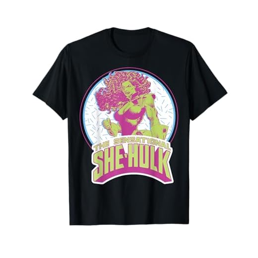 Marvel The Sensational She-Hulk Retro Circle Portrait Camiseta