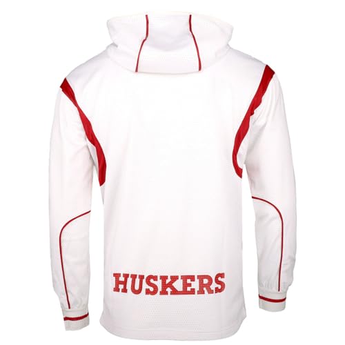 adidas Mens Cotton Hoodie Basketball Athletic Outerwear Casual Pullover - White2